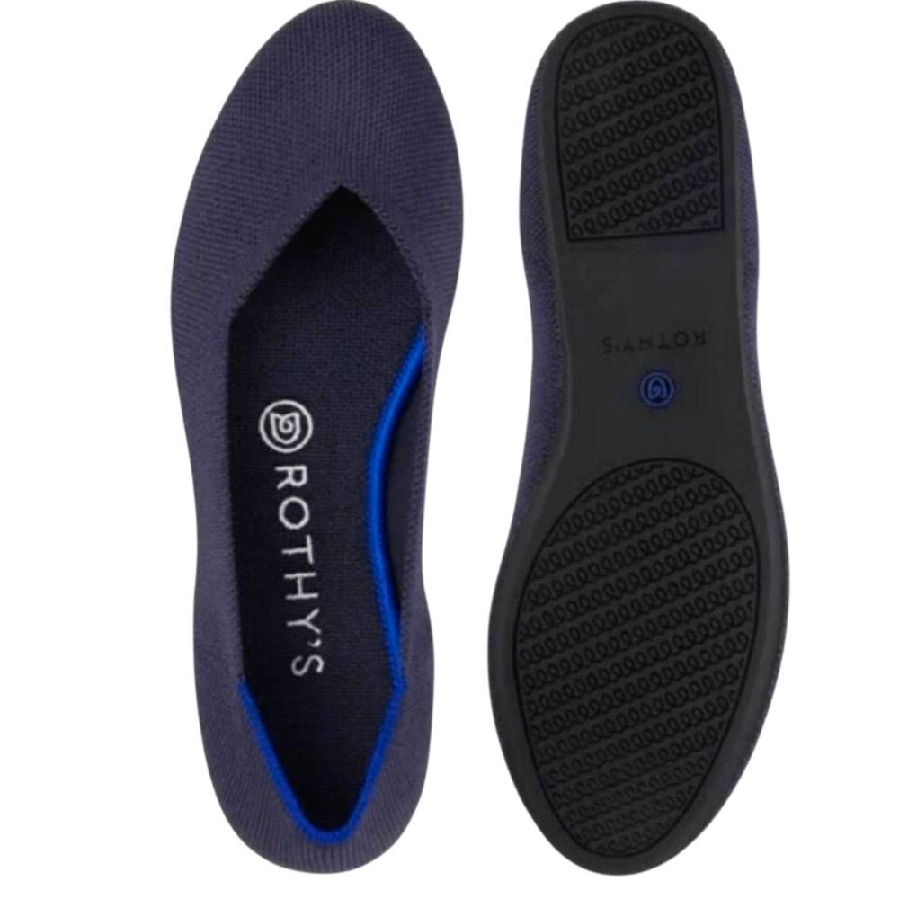 ROTHY'S The Flat In Maritime Navy Blue Size 6